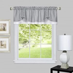 Achim Home Furnishings Darcy Valance 58 x 14 - Grey/White